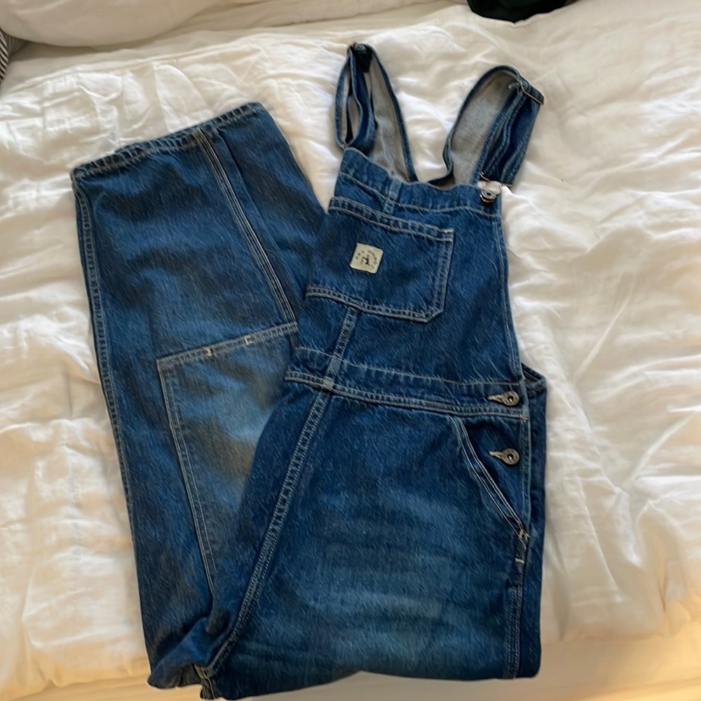 Hey Gang Denim Knee patch Overalls size 2